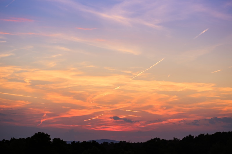 colorful, 4K, non-urban scene, cloud - Sky, sun, no people, tranquility, Sky, idyllic, environment, dusk, tree, night, scenery, sunrise - Dawn, nature