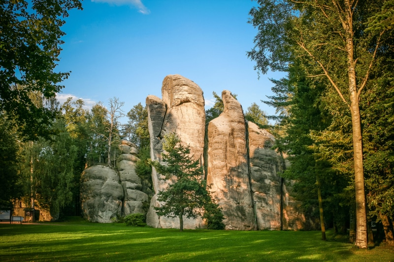 growth, adrspach, famous Place, sunlight, travel destinations, rocks, day, built structure, travel, plant, landscape, history, nature, czech republic, sky
