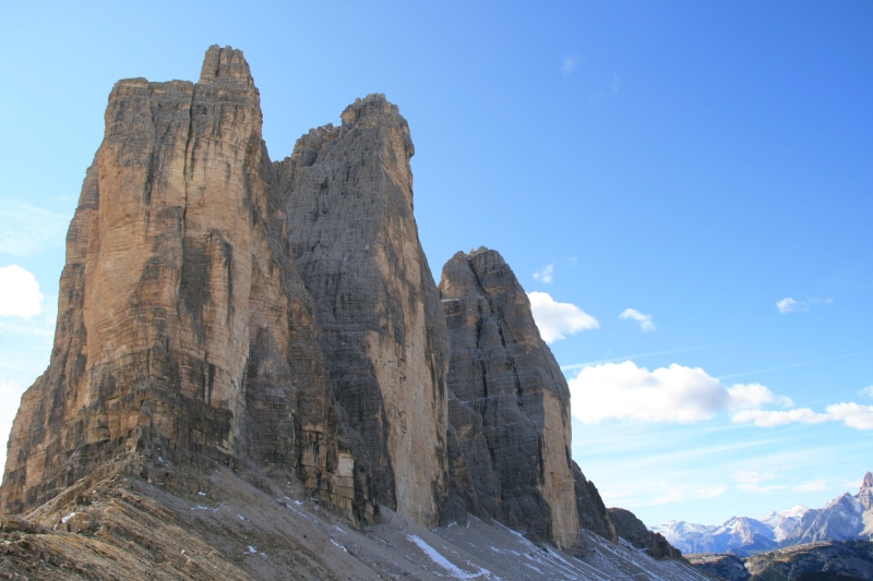 geology, mountain peak, tranquil scene, no people, rock, tranquility, mountain, eroded, non-urban scene, italy, scenics, sunlight, low angle view, rock formation