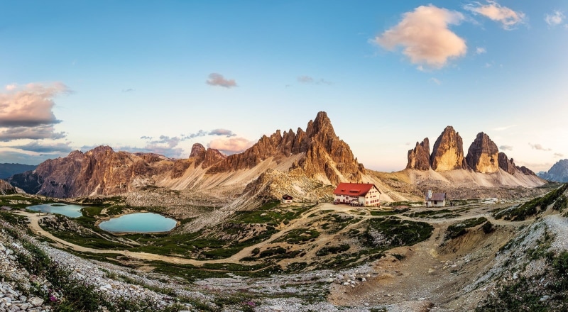 beauty in nature, environment, mountain peak, 720P, mountain, photography, sunset, tranquility, rock, cabin, tranquil scene, cloud - sky, mountains, no people