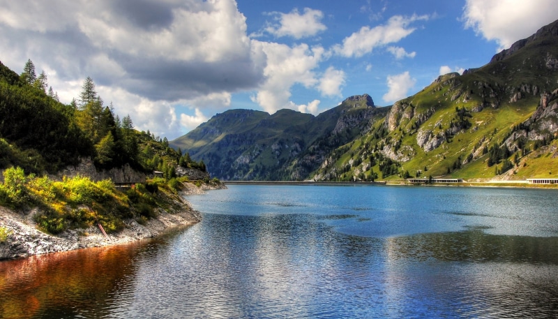 mountain range, coniferous tree, south tyrol, hike, plant, rock, mood, Dolomites, alpine, hiking, view, panorama, mountain, bergsee, lake, alm, valley