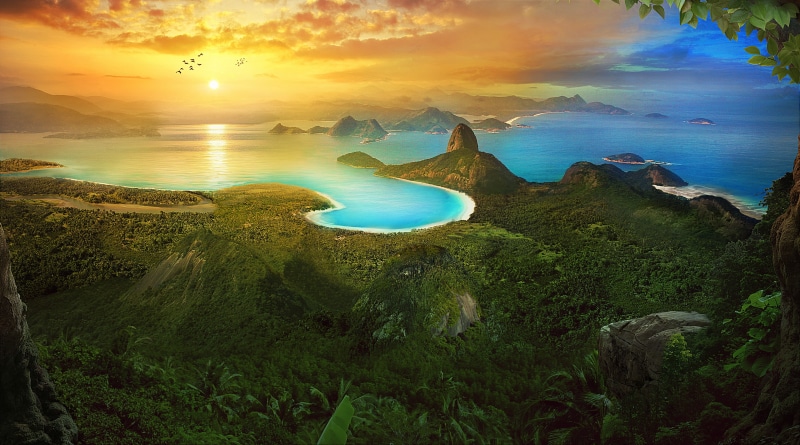 Rio, Rio de Janeiro, Landscape, Sunrise, 4K, 4K, Forest