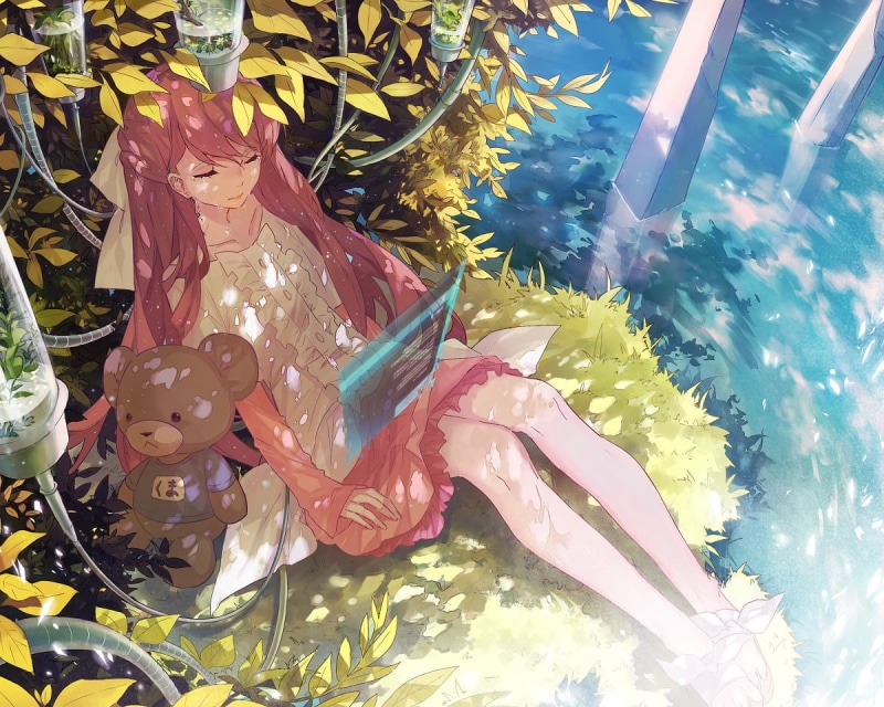 representation, marine, anime girls, animal wildlife, pink hair, nature, animal themes, holiday, indoors, teddy bears, animal, artwork, animal representation