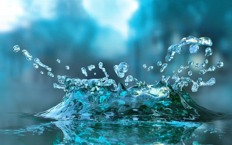 naturaleza, gotas, agua, 2K