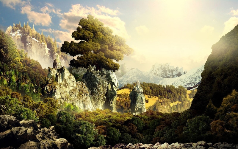 hd, anime, paisaje, desktop, 8K, 1920x1200, 1080P, Landscape