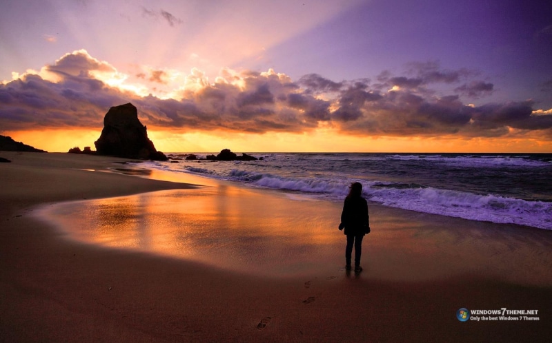 lindo, 1080P, natureza, paisagem, sol, aprecio, nature and landscapes, praia, por do sol, por, o, pessoa