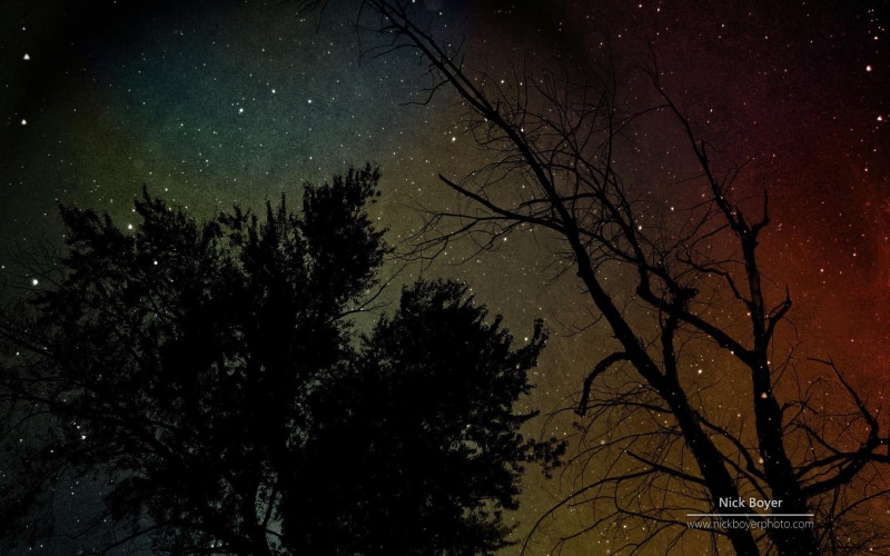 estrelas, natureza, arvores, linda, lindo, nature and landscapes, noite, 1080P