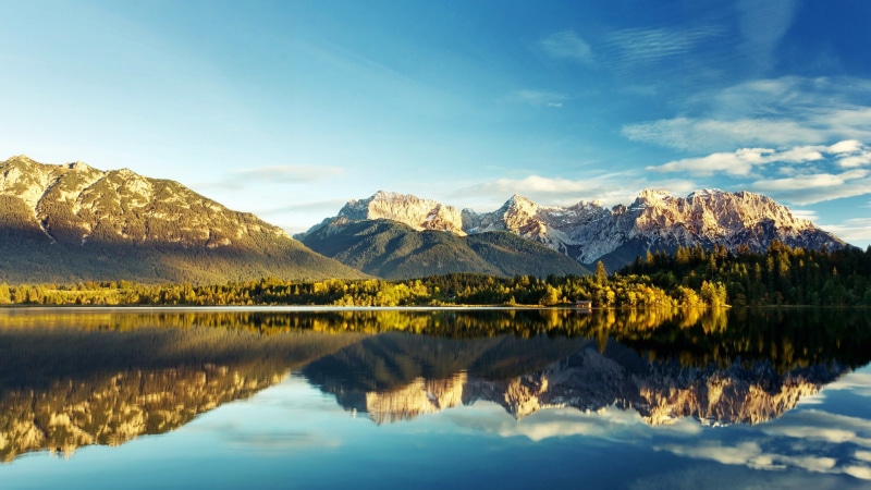paisaje, verano, lago, naturaleza, 1080P