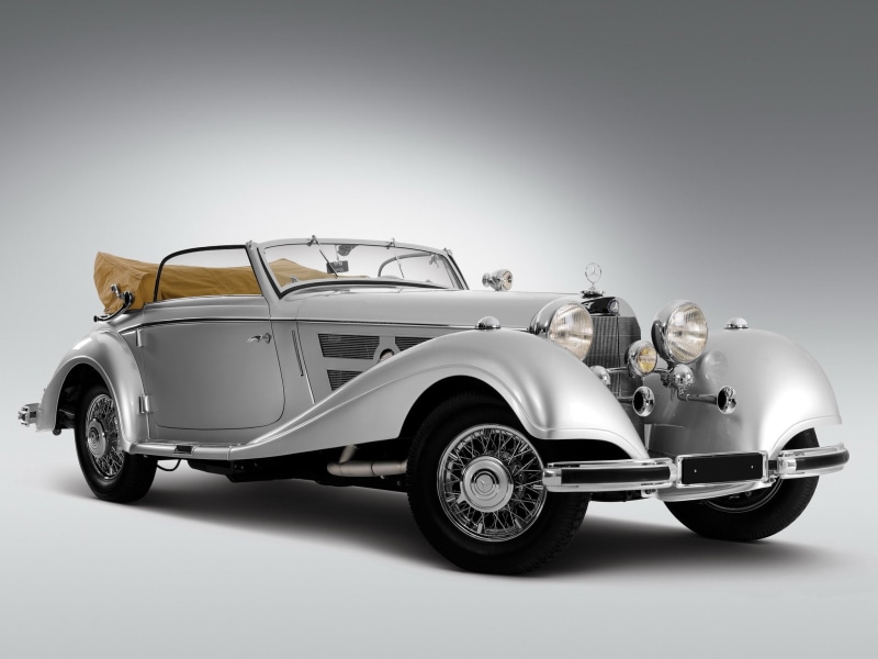 cabriolet, luxury, mercedes, 540k, 1937, benz, retro, 1080P