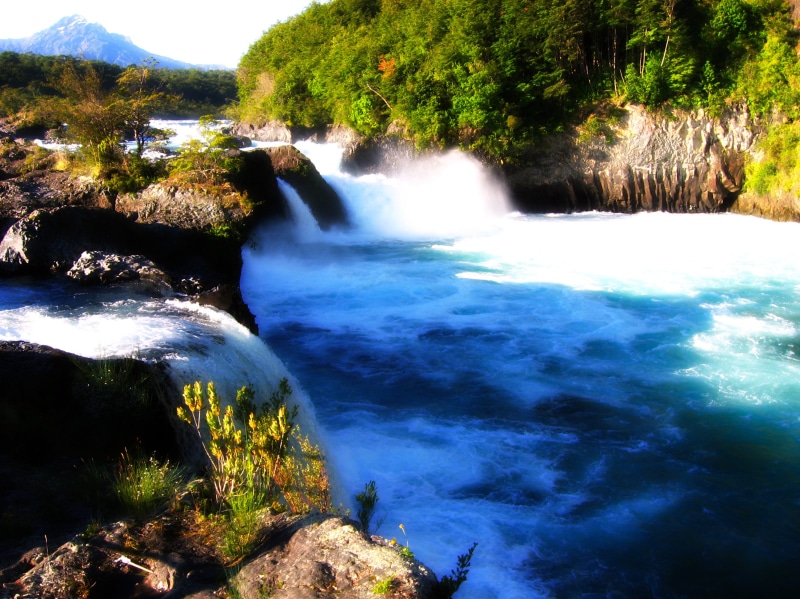 scenics - nature, water, no people, x región, solid, river, nature, lago, plant, sea, flowing, tree, beauty in nature, cascada, chile, long exposure, outdoors