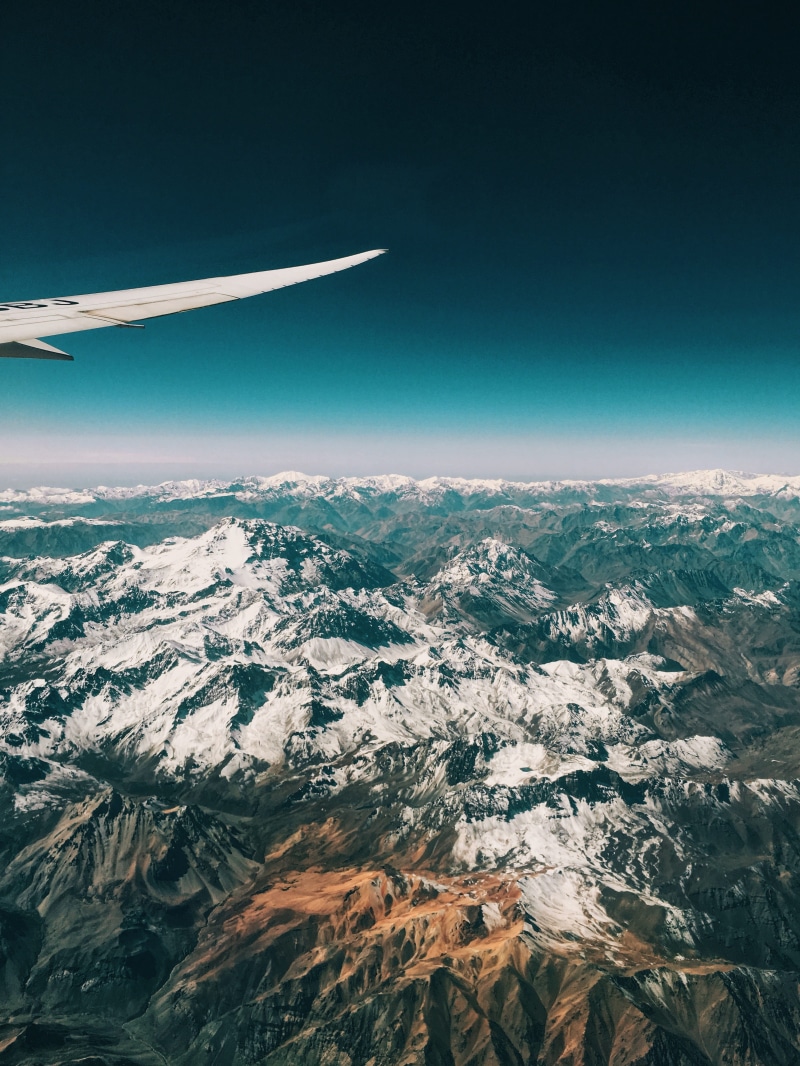 environment, sky, 4K, chile, snowcapped mountain, no people, motion, on the move, aerial view, transportation, flying, travel, scenics - nature, mid-air