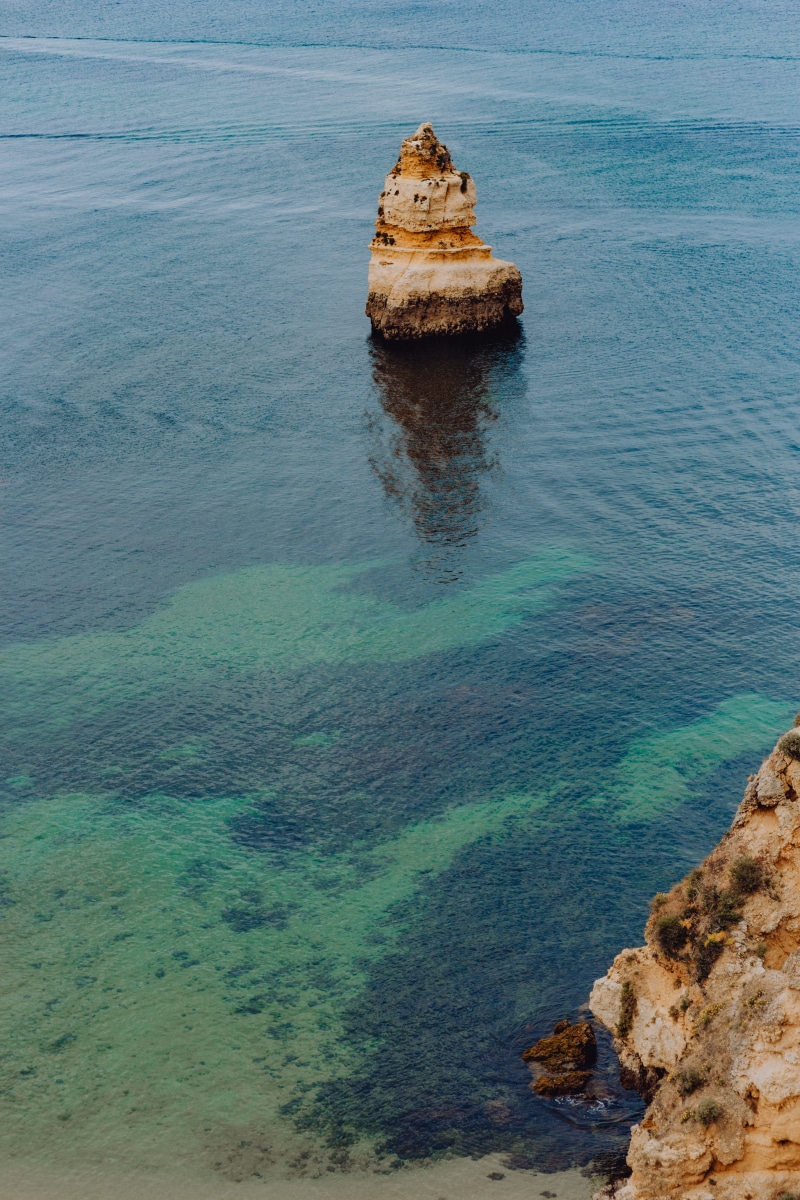camilo, tranquil scene, waterscape, Europe, solid, water, ocean, scenics - nature, vacations, blue, nature, Lagos, seaside, sea, idyllic, 5K, praia, beauty in nature