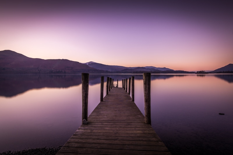 tranquil Scene, dock, water, Catbells, nature, walking, sunrise - Dawn, beauty In Nature, Lake  District, Derwentwater, ILCE-6000, brown, Lake District