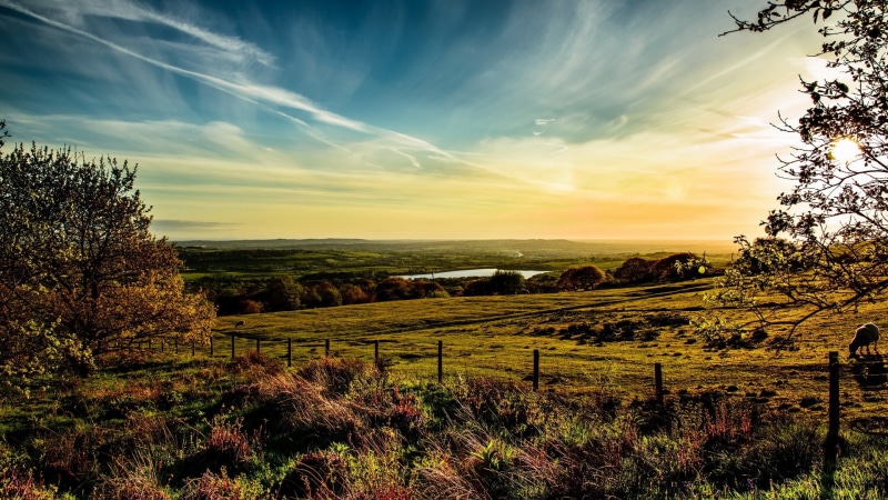 scenics - nature, nature, cloud - sky, agriculture, widescreen high resolution nature hd 1920x1080, sunset, rural scene, farm, environment, 1080P, tranquil scene