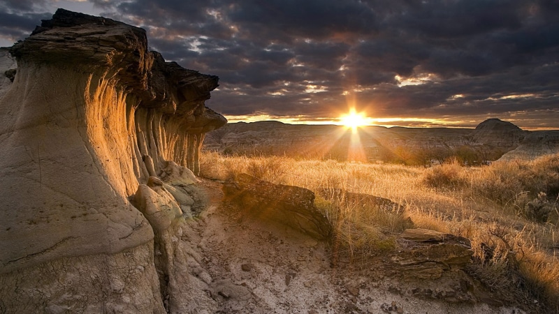 sunlight, tranquil scene, lens flare, outdoors, beauty in nature, widescreen high resolution nature hd 1920x1080, tranquility, sky, rock - object, cloud - sky