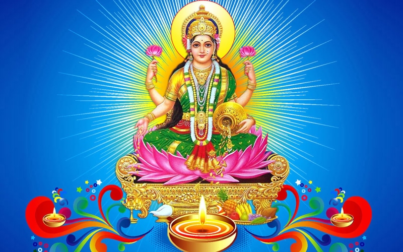 laxmi, mataji, background, desktop, 1080P, blue, hindo, dhanteras, lord, hd