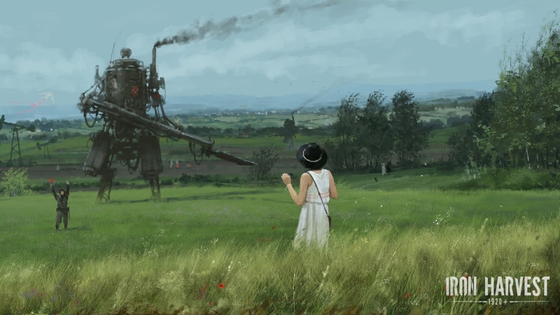 outdoors, Iron Harvest, environment, leisure activity, plant, real people, technology, field, Polania Republic (Iron Harvest), growth, green color, 1080P