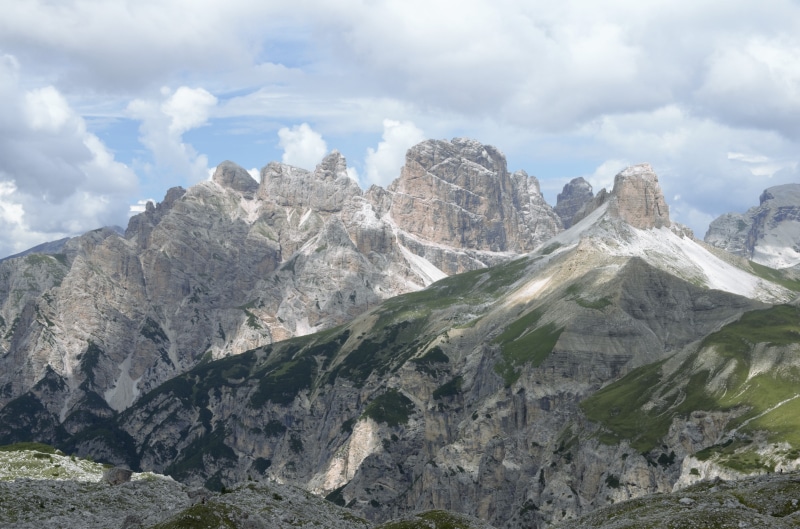 mountain peak, scenics - nature, rock formation, sky, non-urban scene, rock, Dolomites, beauty in nature, top, landscape, outdoors, the alps, tre cime di lavaredo