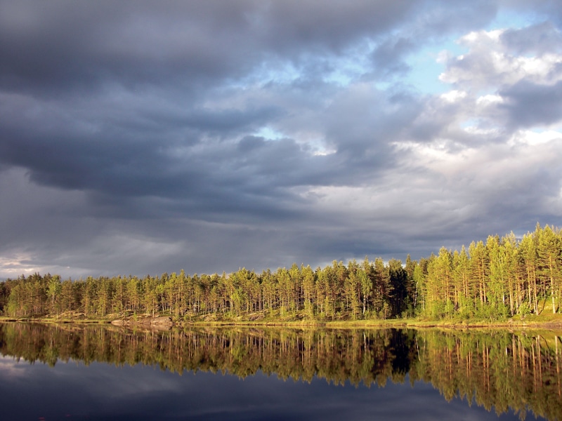 blue, no people, ominous, idyllic, landscape, outdoors, summer, reflection, plant, 2K, nature, scenics - nature, environment, non-urban scene, tranquility