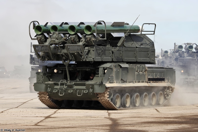 day, launcher, vehicle, parade, army, military, alabino, victory, rehearsal, system, april, 1080P, 9th, buk, 9a316, defence, erector, russian, transporter
