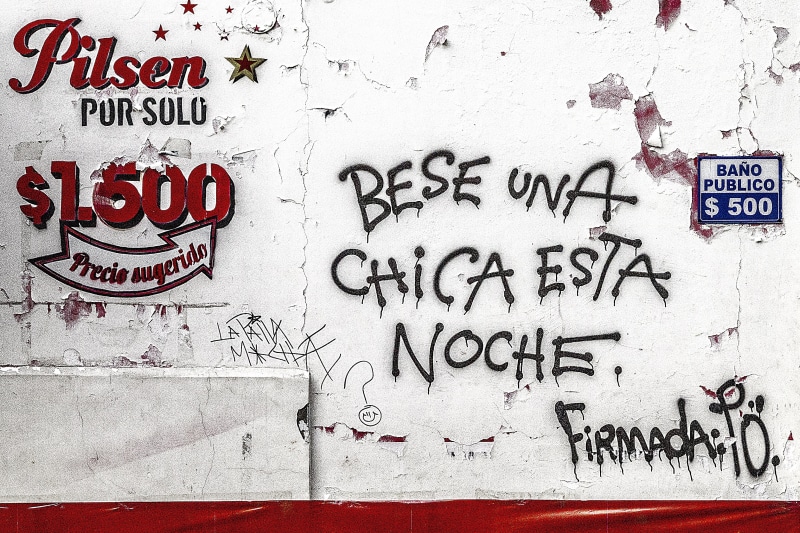 noche, por, firmada, text, graffiti, artistic, sold, una, painted, chica, creativity, built structure, no people, grunge, street art, day, background, message
