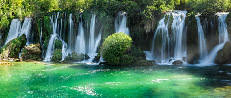 Kravice waterfalls, Waterfall, 4K, Bosnia and Herzegovina