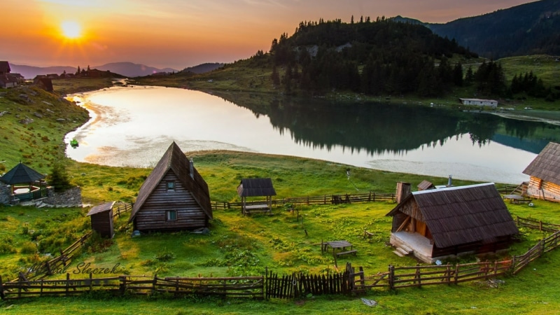 beauty in nature, lake, grass, vranica mountain, tranquility, outdoors, non-urban scene, prokosko lake, landscape, transportation, loch, water, tranquil scene