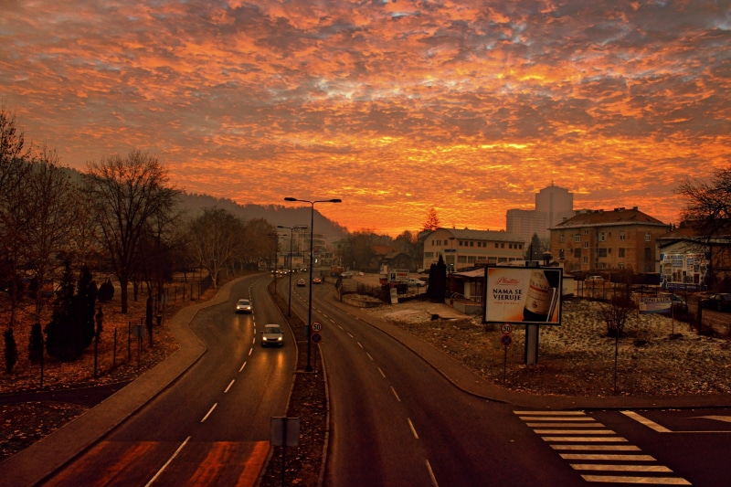 2K, street, cloud - sky, sign, symbol, nature, destination, balkan, no people, yugoslavia, european, car, europe, mode of transportation, bosnia, country