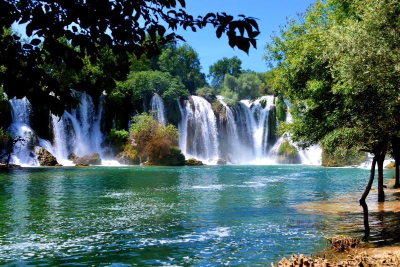 nature, waterfalls, bosnia, rivers, parks, herzegovina, and, 1080P, kravice
