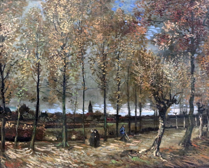2K, Vincent Van Gogh, Paris, picture, Poplars near Nuenen, 1885, Rotterdam
