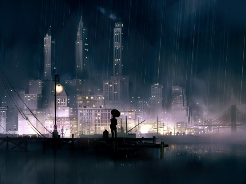 architecture, light - Natural Phenomenon, rain, backgrounds, illuminated, businessman, black Color, real people, city Life, office building exterior, built structure
