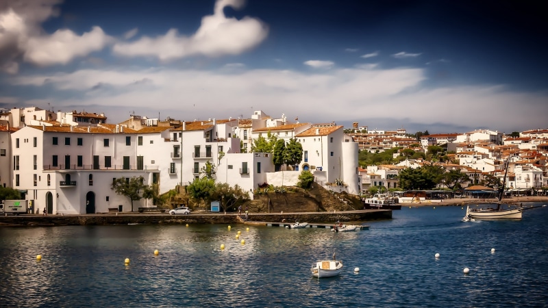 nature, nautical vessel, sky, city, promenade, panorama, townscape, waterfront, building, concrete, town, transportation, 2K, day, The Mediterranean sea