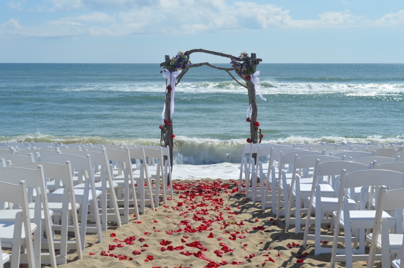 vacation, scenics - nature, flower, marthas vineyard, water, beach, wedding ceremony, nature, beauty in nature, magic, flower arrangement, bouquet, horizon over water