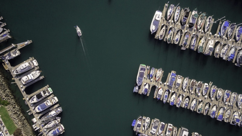 sail, boats, nautical vessel, drone view, order, aerial, outdoors, reflection, 4K, aerial view, socal, explore, transportation, city, daytime, moored