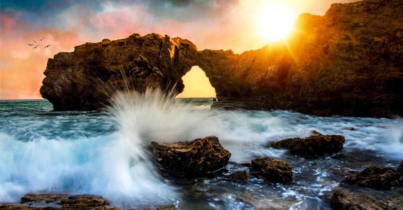 jolla, hd, San Diego, splash, water, California, sea, la, La Jolla, sunset, 1080P, beach, waves
