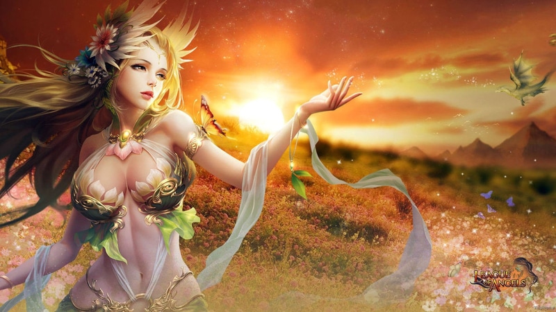 Loa, angel, of, 24, angels, warrior, fantasy, league, game, 1080P