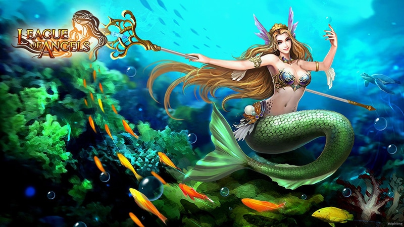 loa, hd, angels, underwater, fantasy, warrior, world, mermaid, game, league, desktop, 2K
