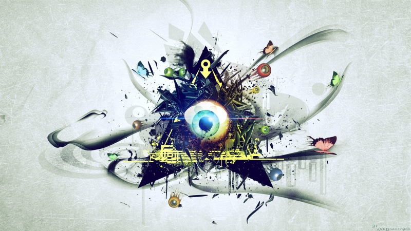 eye, indoors, digital, damaged, Illuminati, 1080P, nature, wall - building feature, broken, representation, close-up, high angle view, ruined