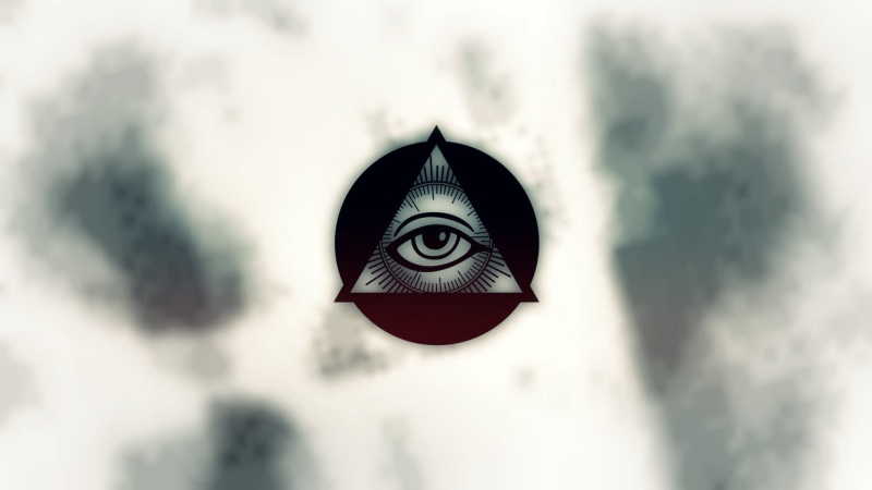 religion, cultures, spirituality, focus on foreground, no people, geometric shape, shape, the all-seeing eye, illustration, nature, blue, symbol, architecture