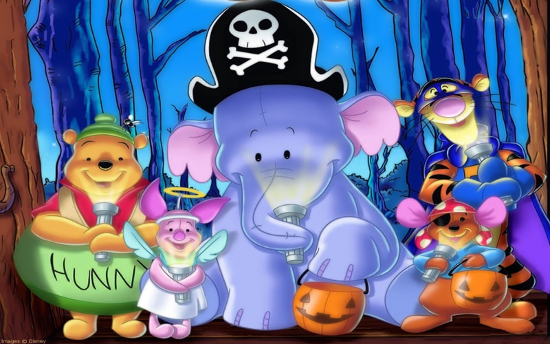 piglet, winnie, halloween, desktop, pooh, tigger, 1080P, cartoon, hd