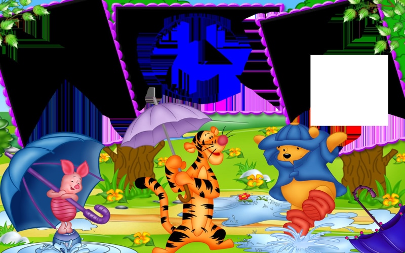 frames, piglet, desktop, tigger, pooh, png, 1080P, backgrounds, hd, winnie