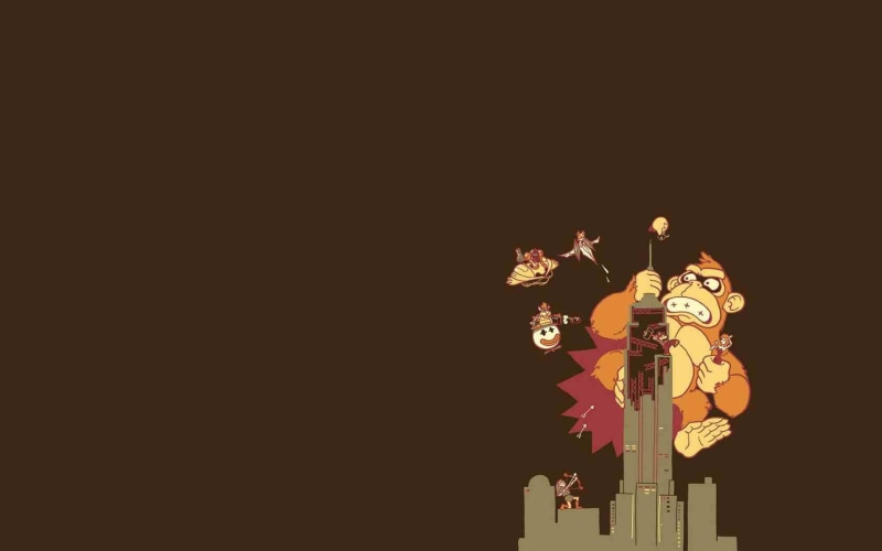 Donkey Kong, celebration, night, human representation, male likeness, copy space, sculpture, art and craft, nature, illustration, built structure, craft