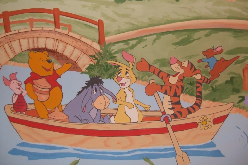 no people, architecture, 2K, winnie the pooh, pooh, arts culture and entertainment, art and craft, high angle view, human representation, winnie, plant