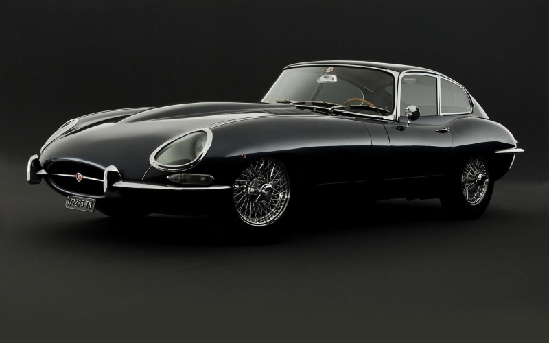 e, type, sports, 1920x1200, jaguar e-type, jaguar, 1080P, vintage, car, black, cars