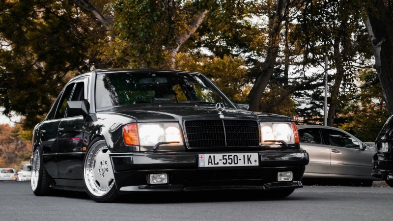 mercedes-bens, hummer, w124, amg, 1080P, 400e
