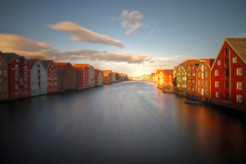 historic, architecture, hyven, 5K, long  exposure, colourful, picturesque, trondheim, canal  river, old town, EUROPE, mariusz, wooden, Denmark, scandinavia