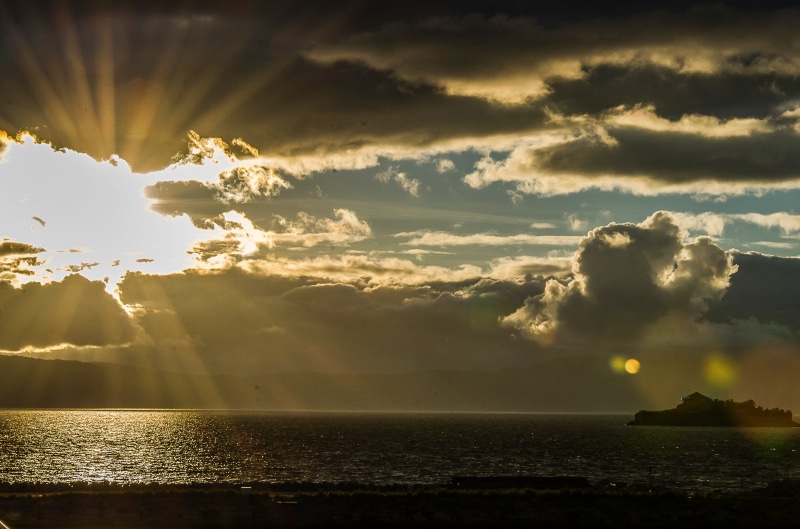 tranquility, cloudscape, dusk, Trondheim, color Image, water, sunbeam, Sea, nature, bright, outdoors, silhouette, scenics, sky, landscape, beauty in nature