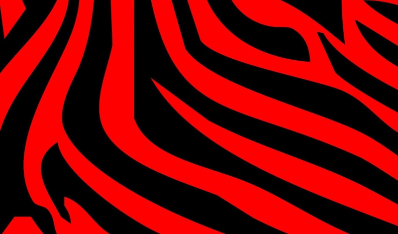 zebra, black, abstract, red, 720P, art, animals, lines, horse