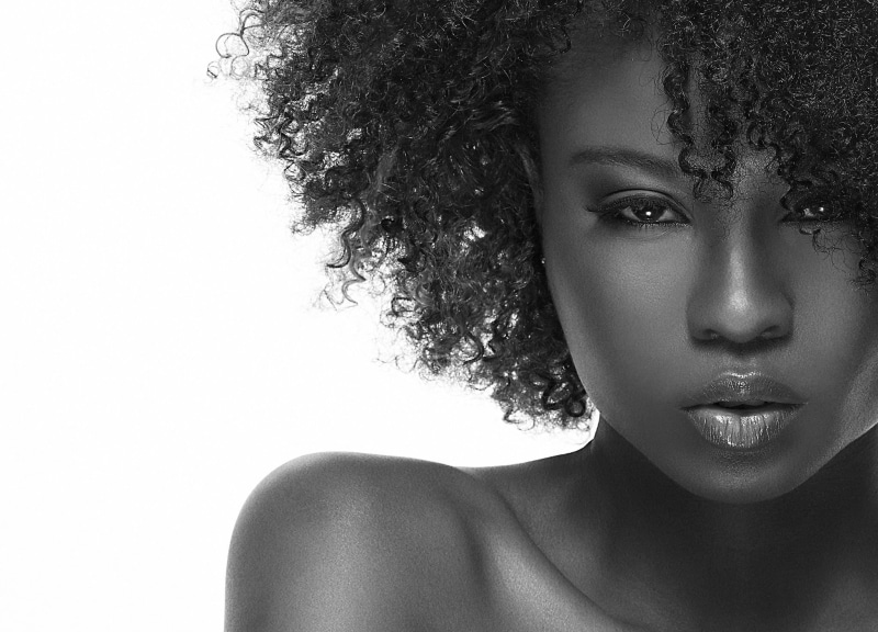 black, one person, photo, looking at camera, hair, females, headshot, grayscale, women, beauty, human body part, beautiful woman, close-up, woman, young adult