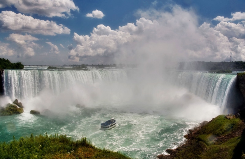 Ontario, boat, niagara, foamy, water, cruise, scenics, visitors, Niagara Falls, falling, Niagara  Falls, tourist  attraction, famous Place, foam, tamron